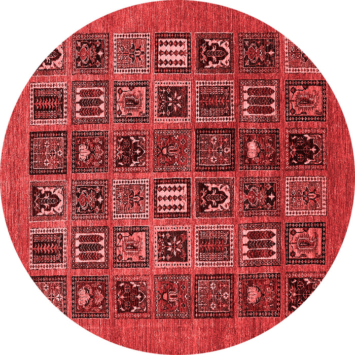 Abstract Red Modern Rug, abs609red