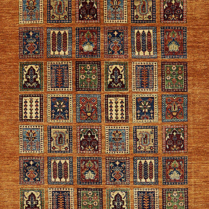 Abstract Saffron Red Modern Rug, abs609