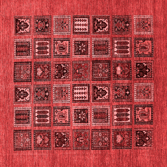 Abstract Red Modern Rug, abs609red