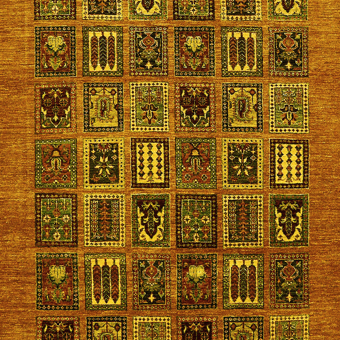 Abstract Yellow Modern Rug, abs609yw