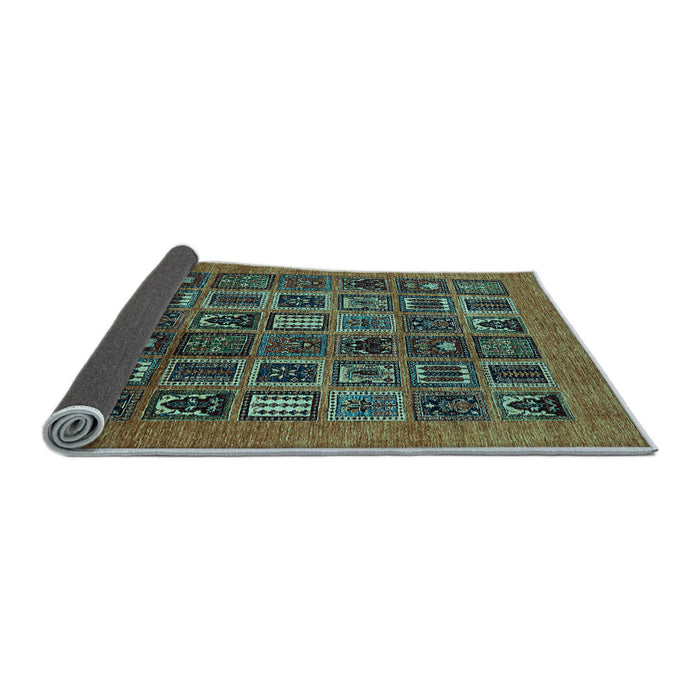 Sideview of Abstract Light Blue Modern Rug, abs609lblu