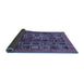 Sideview of Abstract Blue Modern Rug, abs609blu