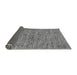 Sideview of Abstract Gray Modern Rug, abs60gry