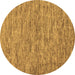 Round Abstract Brown Modern Rug, abs60brn