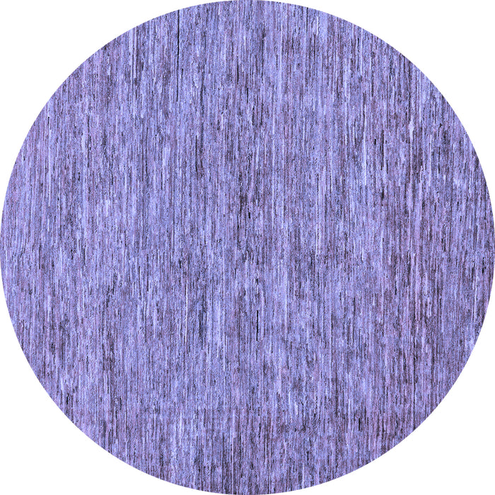 Round Abstract Blue Modern Rug, abs60blu