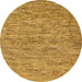 Round Machine Washable Abstract Sedona Brown Rug, wshabs60