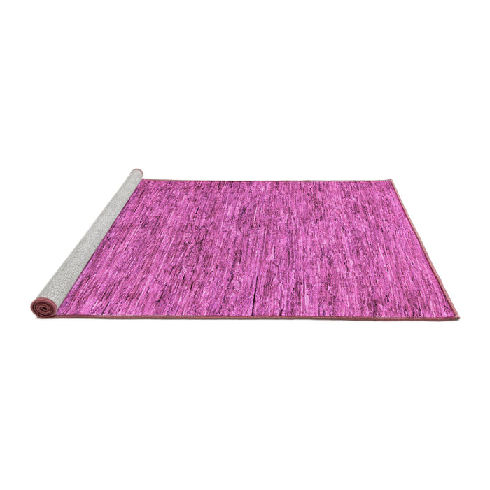 Sideview of Machine Washable Abstract Purple Modern Area Rugs, wshabs60pur