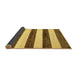 Sideview of Abstract Saddle Brown Modern Rug, abs61