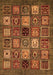 Oriental Orange Modern Rug, abs610org