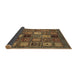 Sideview of Oriental Brown Modern Rug, abs610brn