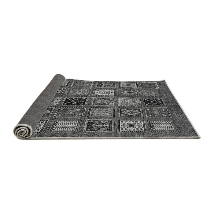 Sideview of Oriental Gray Modern Rug, abs610gry