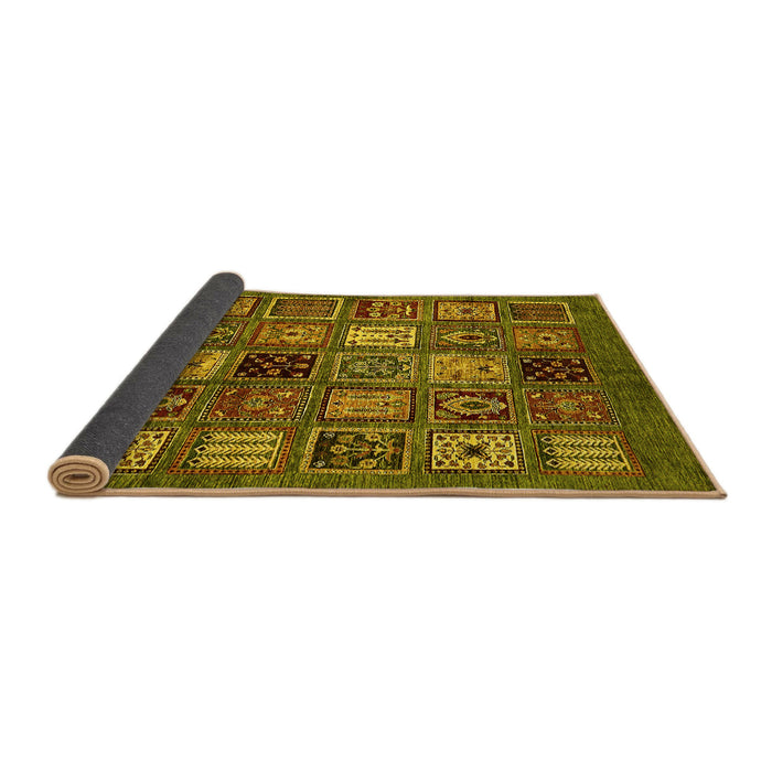 Sideview of Oriental Yellow Modern Rug, abs610yw