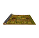 Sideview of Oriental Yellow Modern Rug, abs610yw