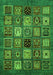 Oriental Green Modern Rug, abs610grn