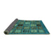 Sideview of Oriental Turquoise Modern Rug, abs610turq