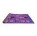 Sideview of Oriental Purple Modern Rug, abs610pur