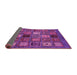 Sideview of Oriental Pink Modern Rug, abs610pnk