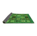 Sideview of Oriental Green Modern Rug, abs610grn