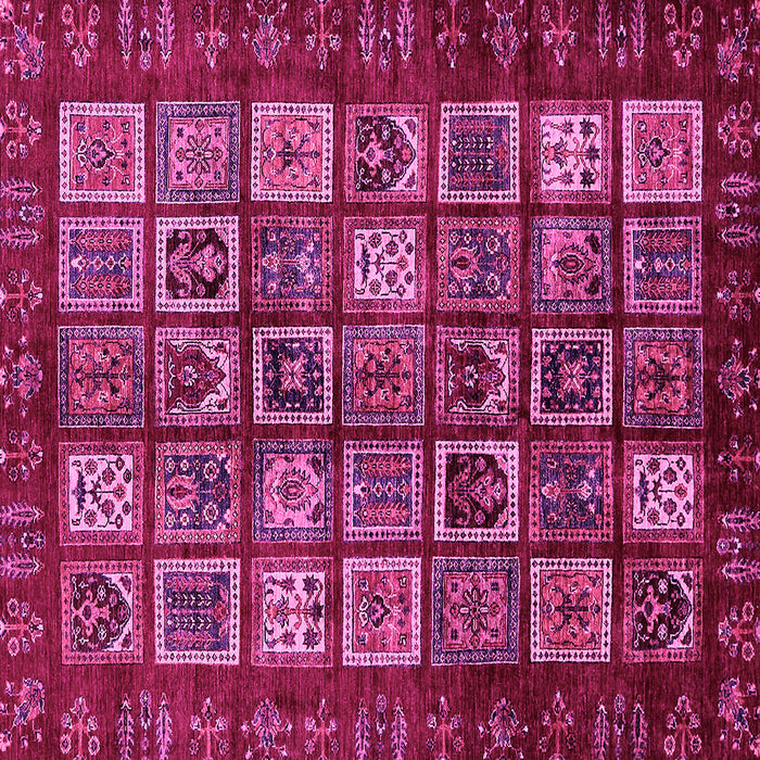 Square Abstract Pink Modern Rug, abs611pnk