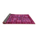 Sideview of Abstract Pink Modern Rug, abs611pnk