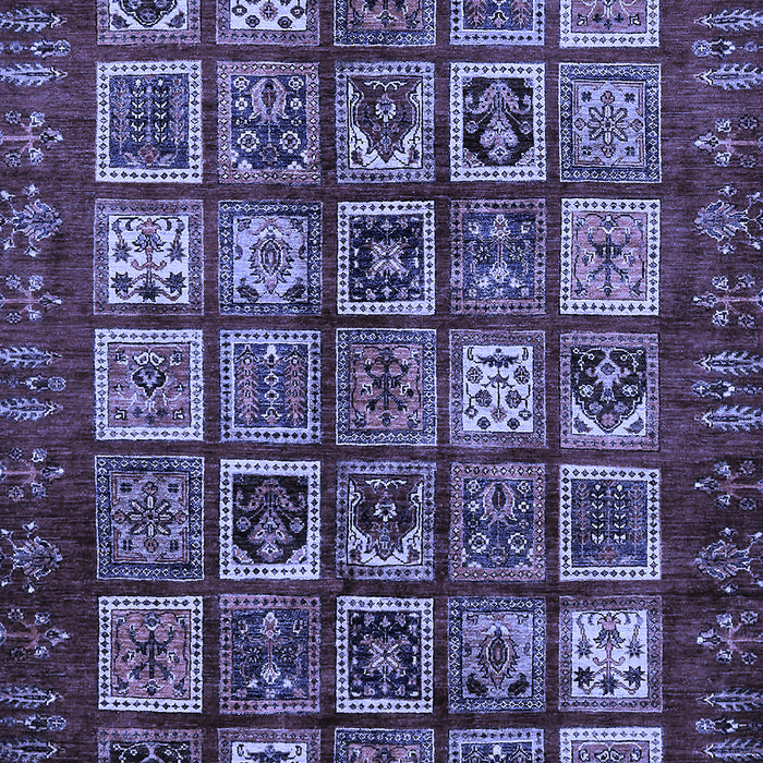 Abstract Blue Modern Rug, abs611blu