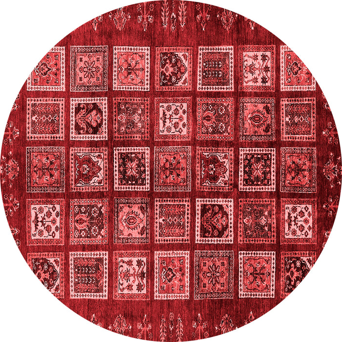 Machine Washable Abstract Red Modern Rug, wshabs611red