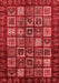 Abstract Red Modern Area Rugs