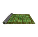 Sideview of Abstract Green Modern Rug, abs611grn