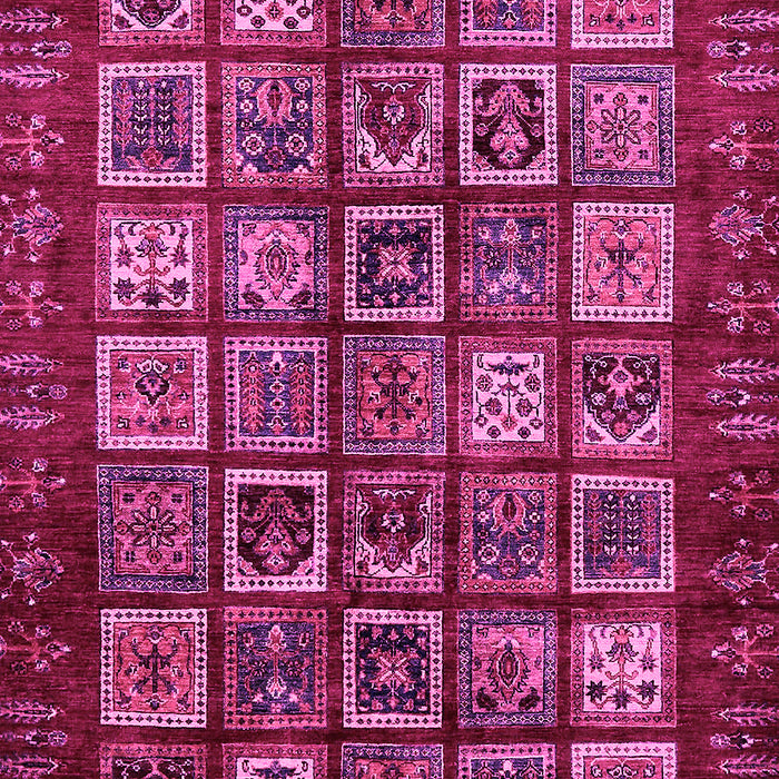 Machine Washable Abstract Pink Modern Rug, wshabs611pnk