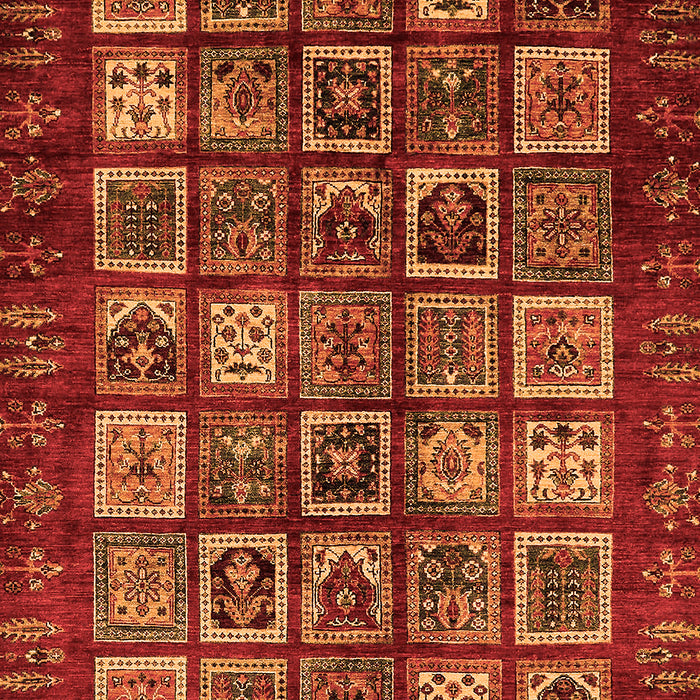 Abstract Orange Modern Rug, abs611org