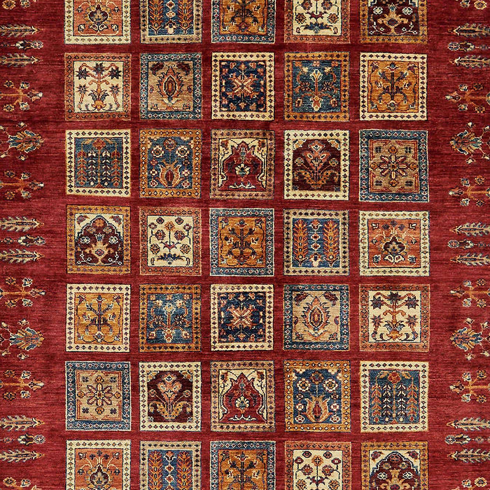 Abstract Red Modern Rug, abs611