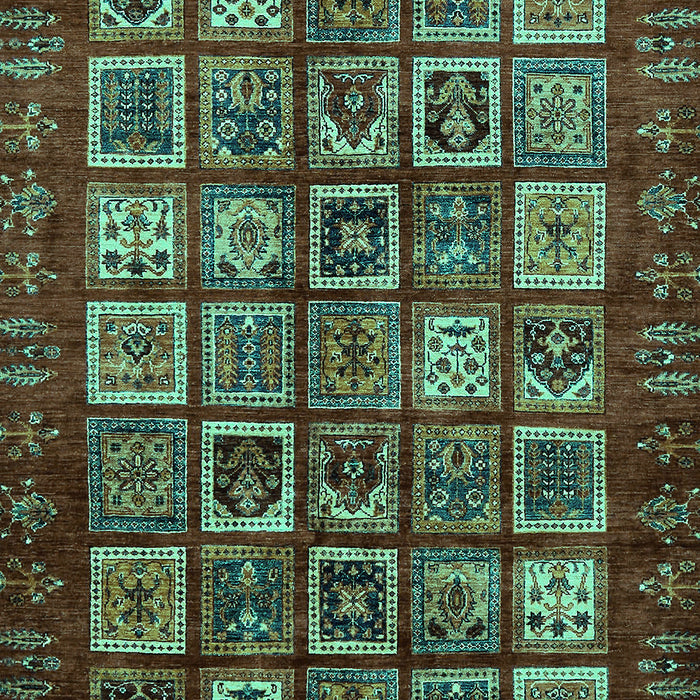 Abstract Turquoise Modern Rug, abs611turq