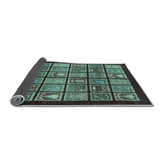 Sideview of Abstract Light Blue Modern Rug, abs612lblu