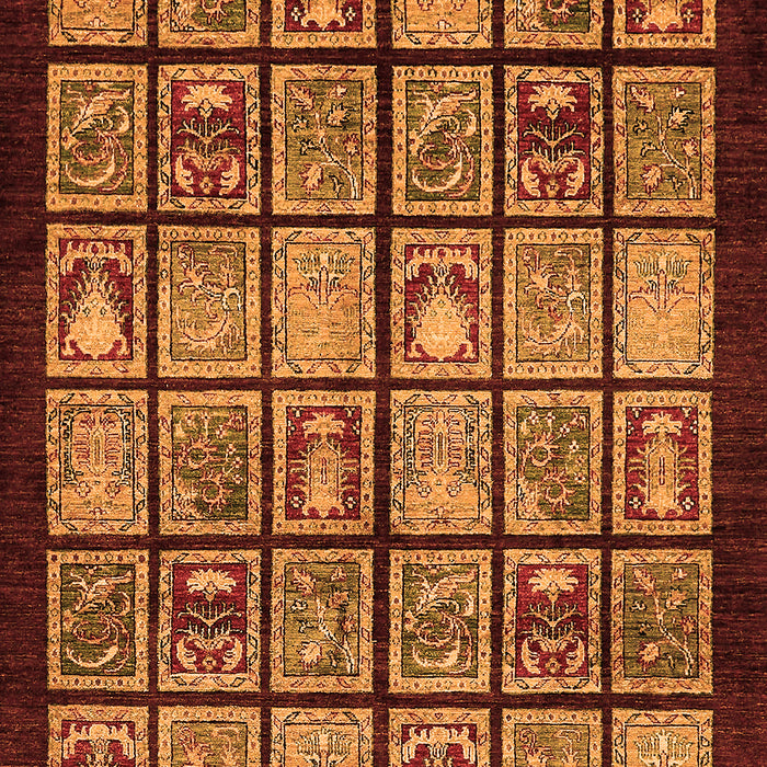 Abstract Orange Modern Rug, abs612org