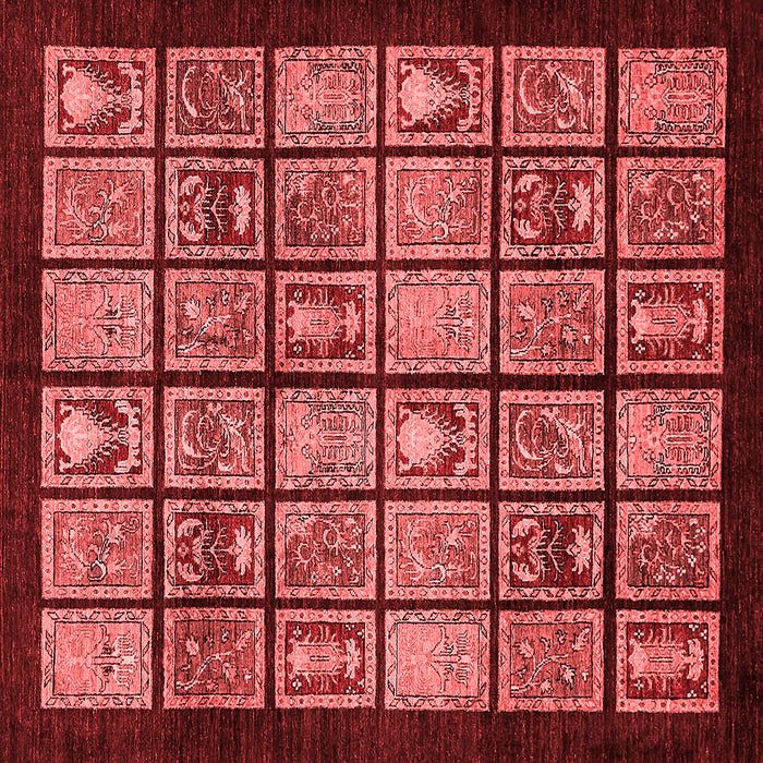 Abstract Red Modern Rug, abs612red