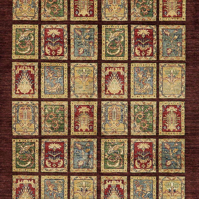 Machine Washable Abstract Red Rug, wshabs612