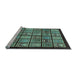 Sideview of Machine Washable Abstract Light Blue Modern Rug, wshabs612lblu