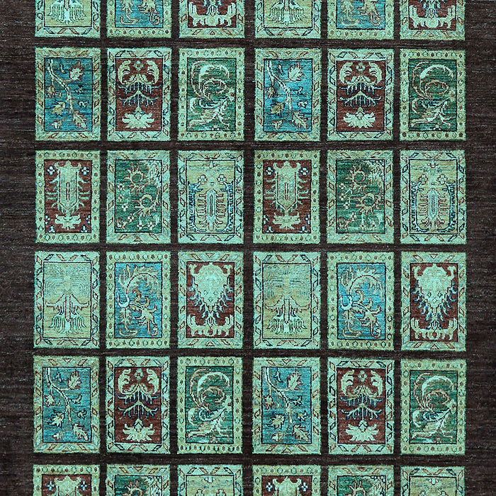 Abstract Light Blue Modern Rug, abs612lblu