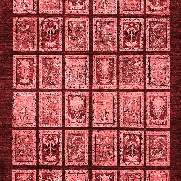 Machine Washable Abstract Red Modern Rug, wshabs612red