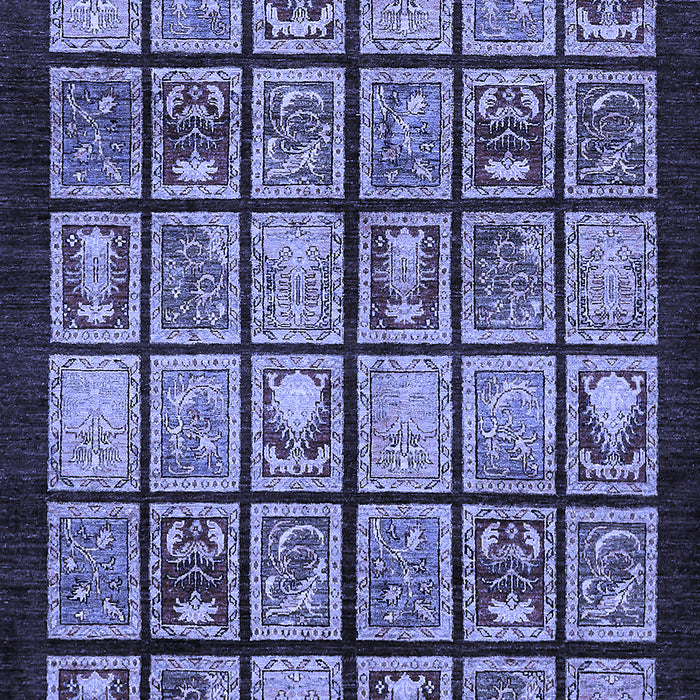 Abstract Blue Modern Rug, abs612blu