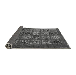 Sideview of Abstract Gray Modern Rug, abs613gry
