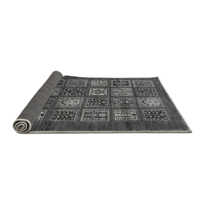 Sideview of Abstract Gray Modern Rug, abs613gry