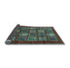 Sideview of Abstract Light Blue Modern Rug, abs613lblu