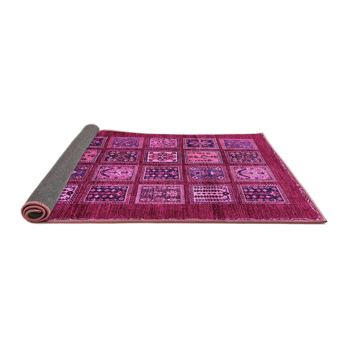 Sideview of Abstract Pink Modern Rug, abs613pnk