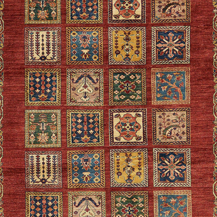 Abstract Red Modern Rug, abs613