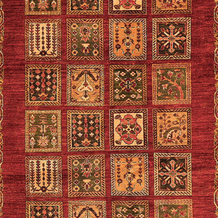 Abstract Orange Modern Rug, abs613org