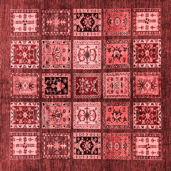Abstract Red Modern Rug, abs614red