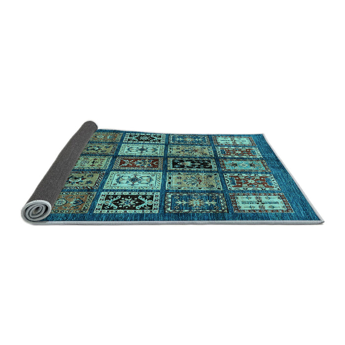 Sideview of Abstract Light Blue Modern Rug, abs614lblu