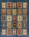 Machine Washable Abstract Brown Rug, wshabs614