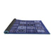 Sideview of Abstract Blue Modern Rug, abs614blu